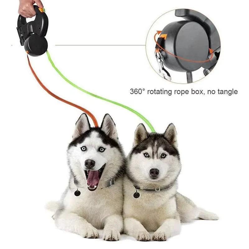 TwinLeash | Tangle-Free Dual Retractable Dog Leash